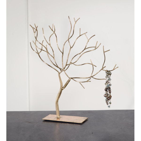 Ivory & Gold Metallic Bucket Tree Stand main image 0